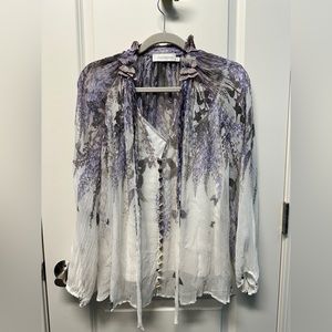 Zimmermann spring 2021 silk blouse size 2